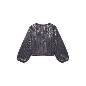 Mint Velvet Grey Sequin Embellished Jumper